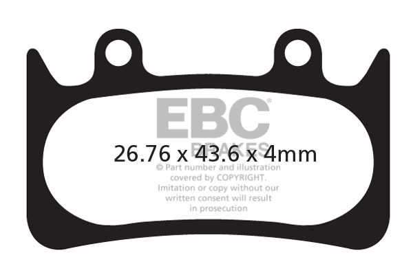 EBC Downhill Bicycle Brake Pads (2pcs)