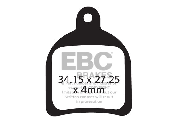 EBC All Round Bicycle Brake Pads (2pcs)