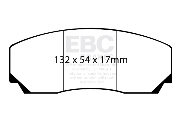 EBC YellowStuff Front Brake Pads for Alfa Romeo 75 2.0 TS 89-92 DP4197R