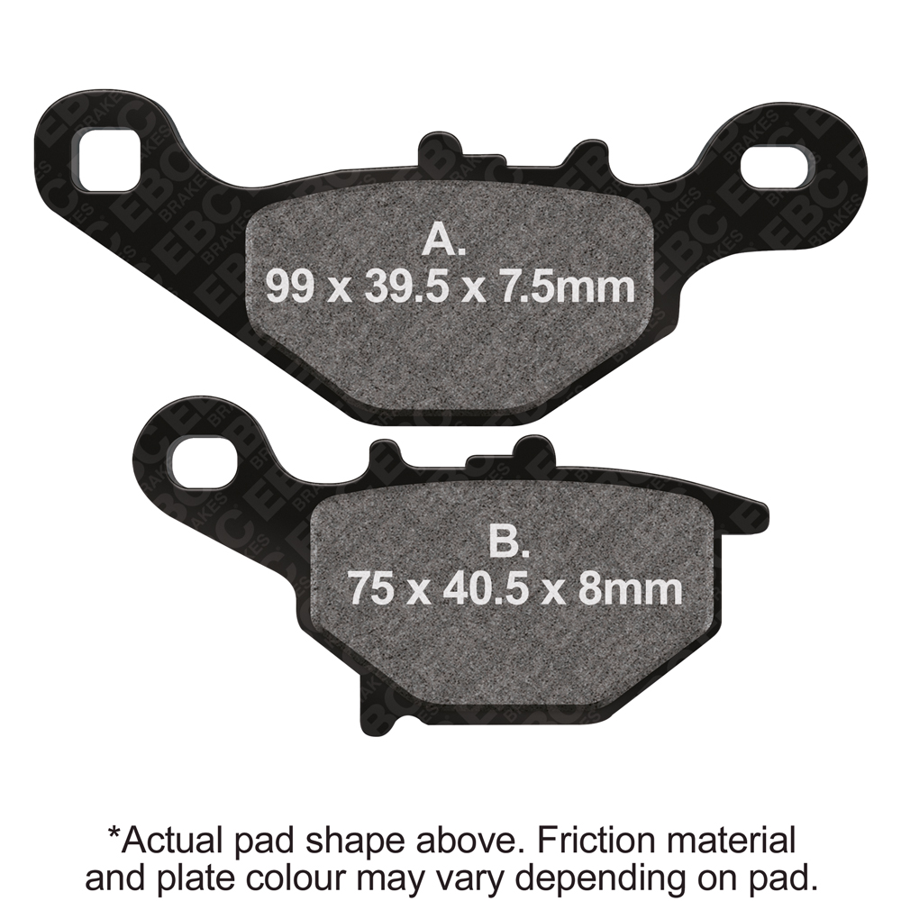 EBC FA401R 05-12 Suzuki RM 85 Front Left/Right R Series Sintered Brake Pads main image 0