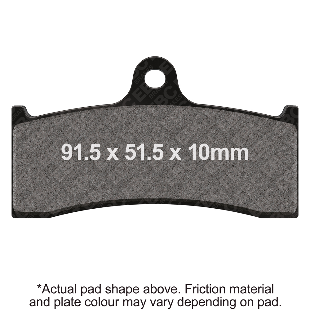 FA249HH EBC Brakes USA Made DoubleH Series Sintered Brake Pads, EBC